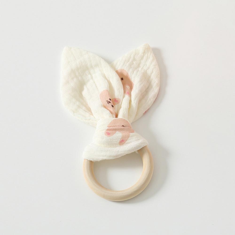 Мягкая детская деревянная игрушка для захвата рукой, натуральная деревянная игрушка для жевания и успокоения, прорезыватель для новорожденных, сон