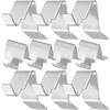 10Pcs Strong Metal Cabinet Shelf Clips Heavy Duty Shelf Support Clips for File Cabinets Bookcases Shelving Units Multi Purpose