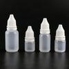 White Plastic Empty Containers Refillable Bottles Squeezable Dropper Bottles Eye Liquid Bottle