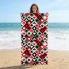 1 шт. Пляжное полотенце в стиле Покер, большое, быстросохнущее, подходит для пляжа, йоги, бассейна, спортзала, спортивное полотенце, летний подарок для друзей