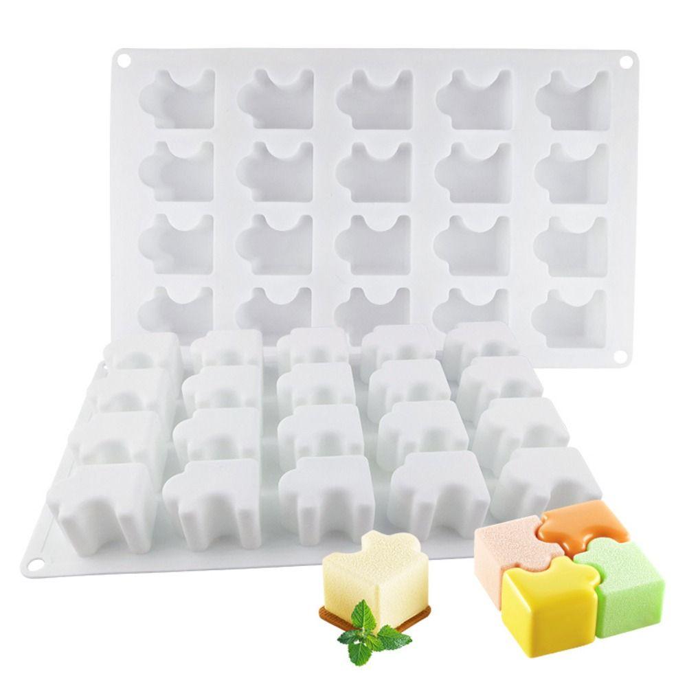 20 Holes Puzzle Mousse Mold 3D Cake Mold Ice Cream Baking Mould  Kitchen