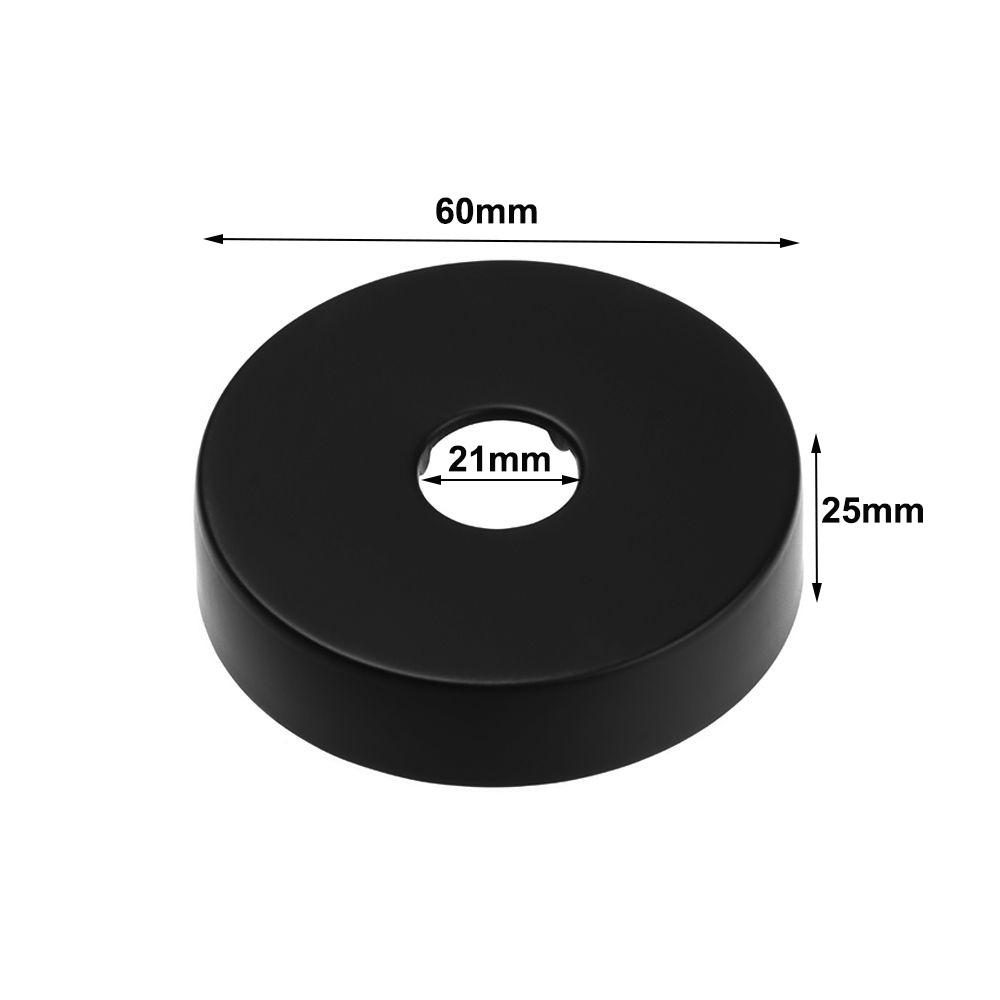 Black Faucet Decorative Cover Chrome Finish Wall Flange Cover New Trim Cover