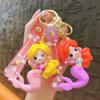 Creative Mermaid Keychain Cute Soft Rubber Doll Pendant Car Bag Doll Machine Small Gift Pendant