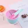 1 комплект(Ложка+Миска)-семейная кухня мультяшный набор мисок для мороженого