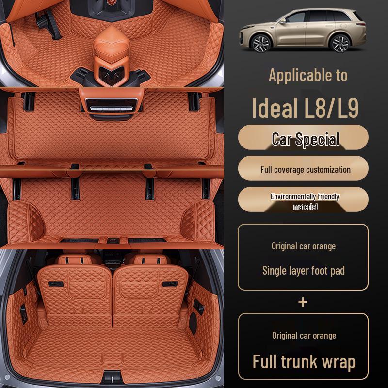 Коврик в багажник Li Auto L8/L9, Полное покрытие для третьего ряда