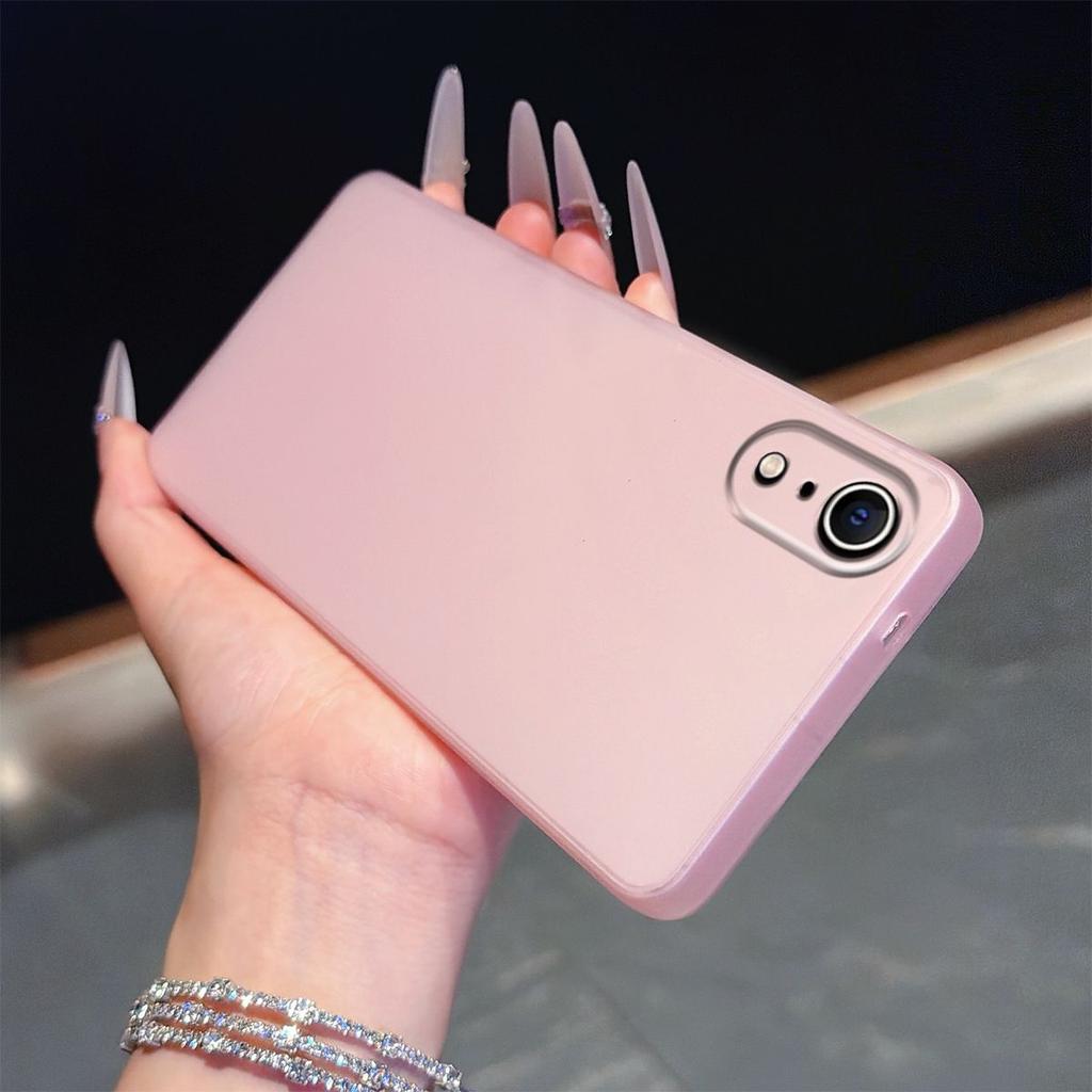 Полупрозрачный матовый чехол для телефона в цвете Моранди для iPhone XR Мягкий корпус из ТПУ