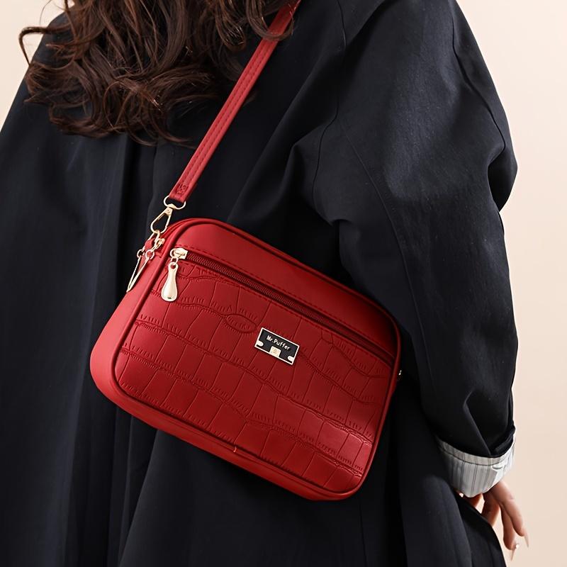 Women's Large Crossbody Bag with Adjustable Strap - Lightweight Elegant Handbag Suitable for Travel, Daily Use