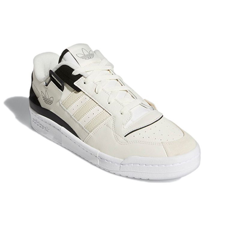 Adidas Forum Exhibit Low Off White Black Unisex Sneakers Core-Black Cream-White H01914