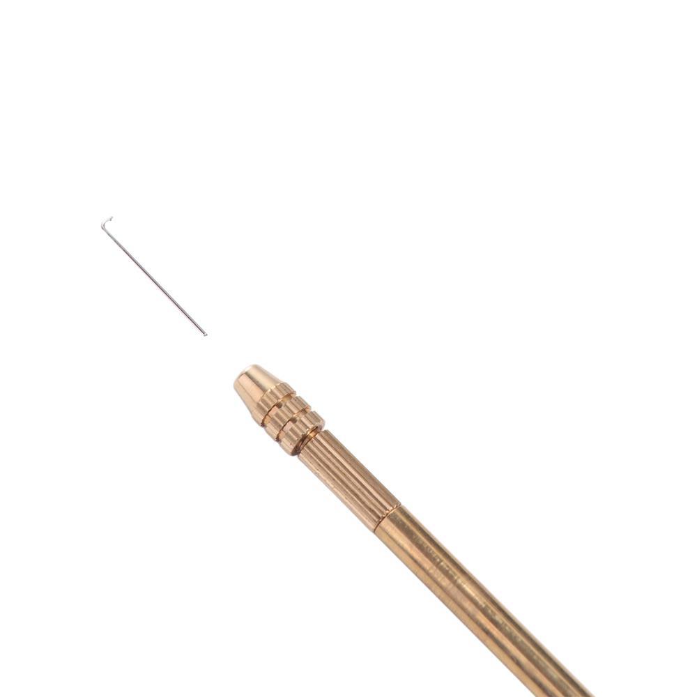 5pcs/set Golden Ventilating Needles Copper Handle Wig Making Kit Lace Wig Needles  Beginners