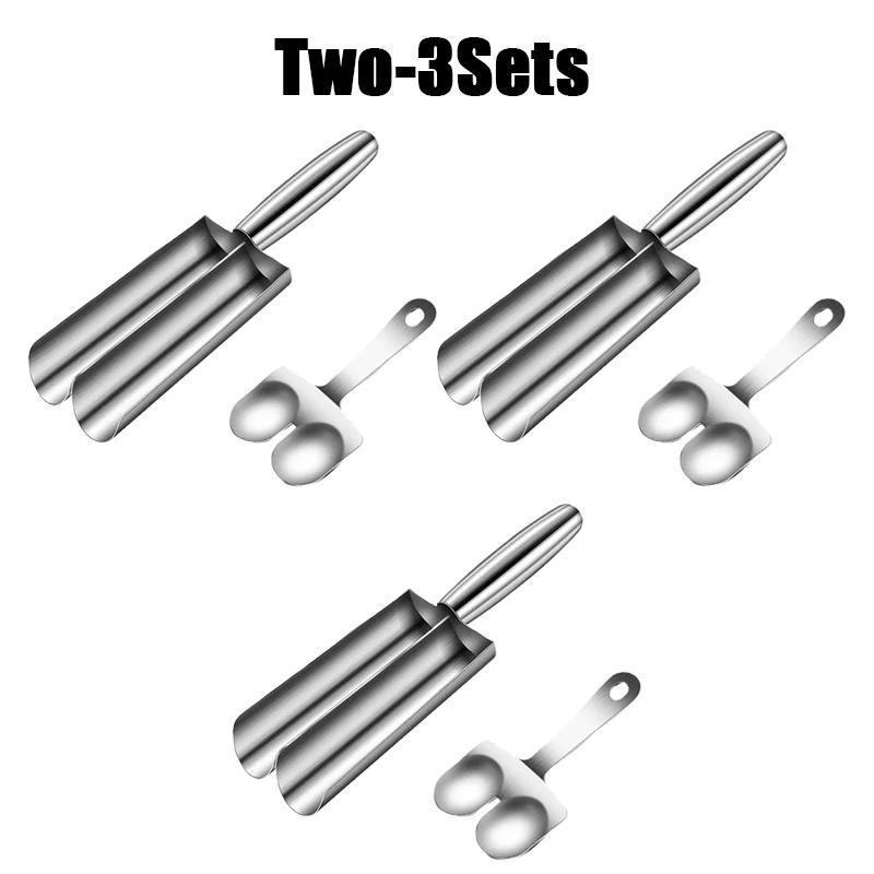 304 Нержавеющая сталь Ложка для фрикаделек Фрикаделькоделатель Форма для фрикаделек Форма для шариков Рыбные шарики Форма для фрикаделек Слайдер из креветок Форма для крокетов Инструмент