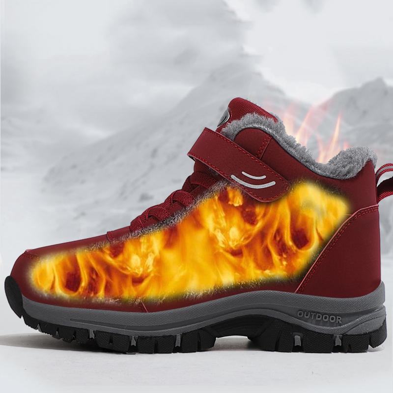 Модные зимние женские и мужские ботинки, плюшевые водонепроницаемые кроссовки для женщин, скалолазание, охотничья обувь, унисекс, нескользящие повседневные ботинки, зимние ботинки