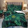 Tropical Rainforest 3D Printed Bedding Three-Piece Plant Flower Quilt Cover