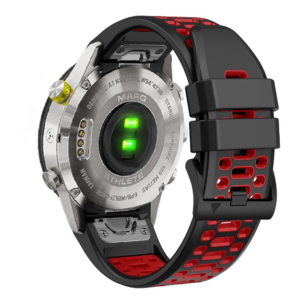 Силиконовый ремешок 26 мм 22 мм для Garmin Fenix ​​6X6 Pro 5X5 Plus 7X7 3HR 935 945 Enduro 2 QuickFit ремешок для часов браслет Correa