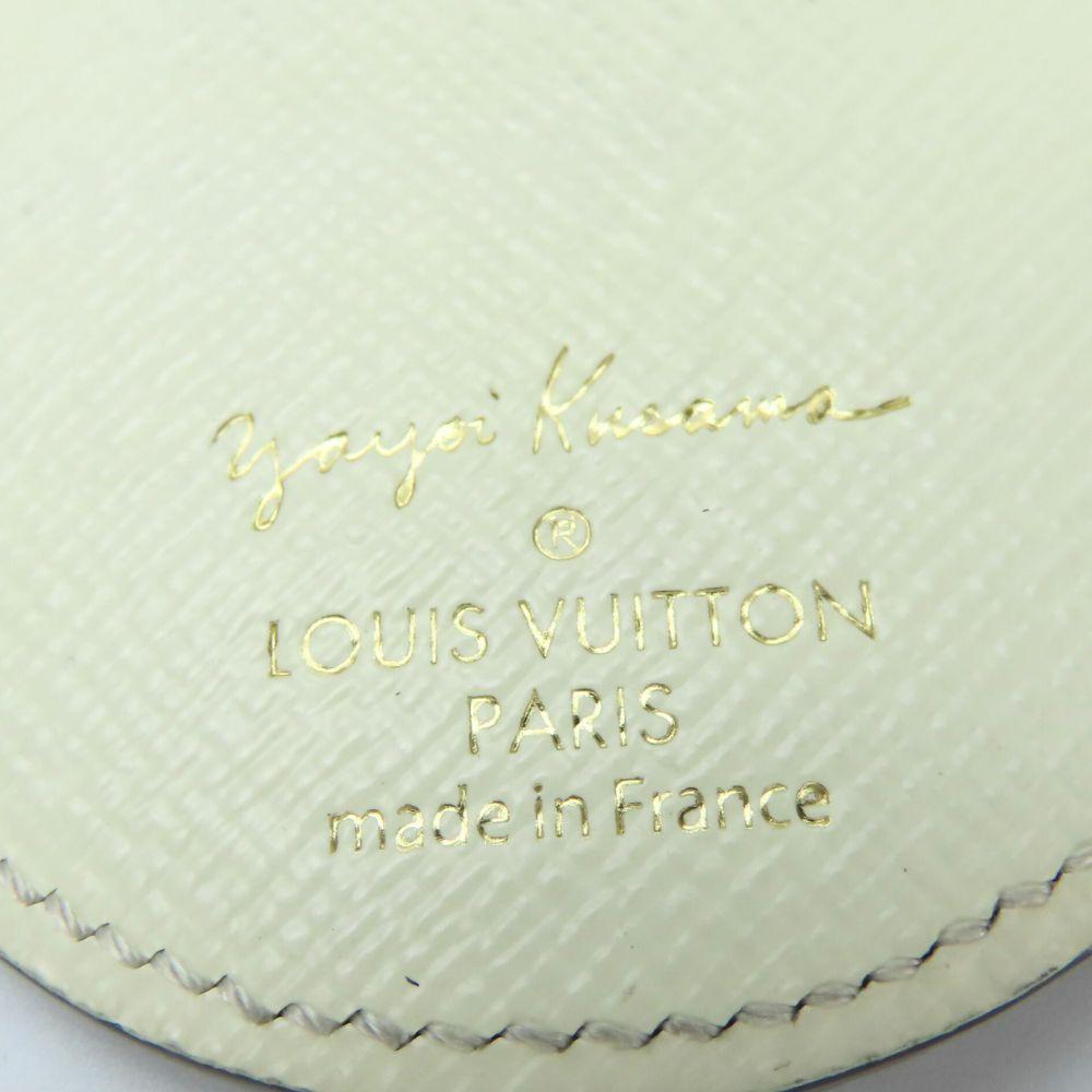 Б/у брелок для ключей LOUIS VUITTON Portocre Monogram M66739 Тыква в горошек Monogram Bron белый Яёи Кусама