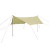 CAPTAIN STAG Tarp Hexatarp Set 350 X 280cm UV Protection 2000mm Waterproof Seamless Processing Bag Included Khaki Trekker [For 3-4 People] UA-1091