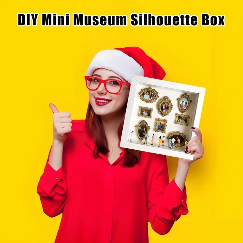 DIY Мини-музей Силуэтная коробка Креативная миниатюрная фоторамка Подарок на День святого Валентина