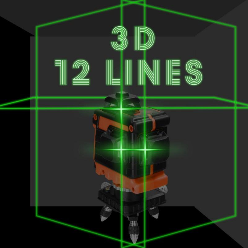 Лазерный уровень Мини Высокоточный Полный набор Самовыравнивающийся Многофункциональный Двухленточный Измеритель Стен