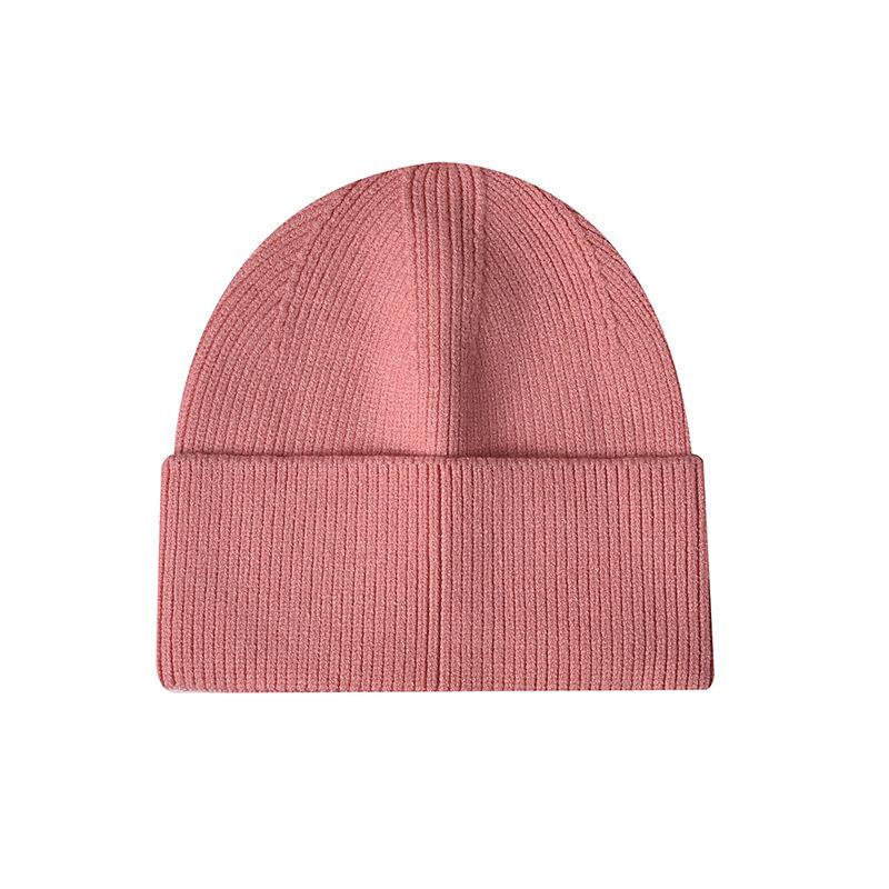 Women's Knitted Beanie with Turned-Up Brim New Style Loose-Fit Oversized Circumference Men's Hat Autumn/Winter Warm Hat