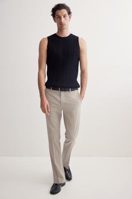 Брюки HM Tailored SliM Fit бежевого цвета