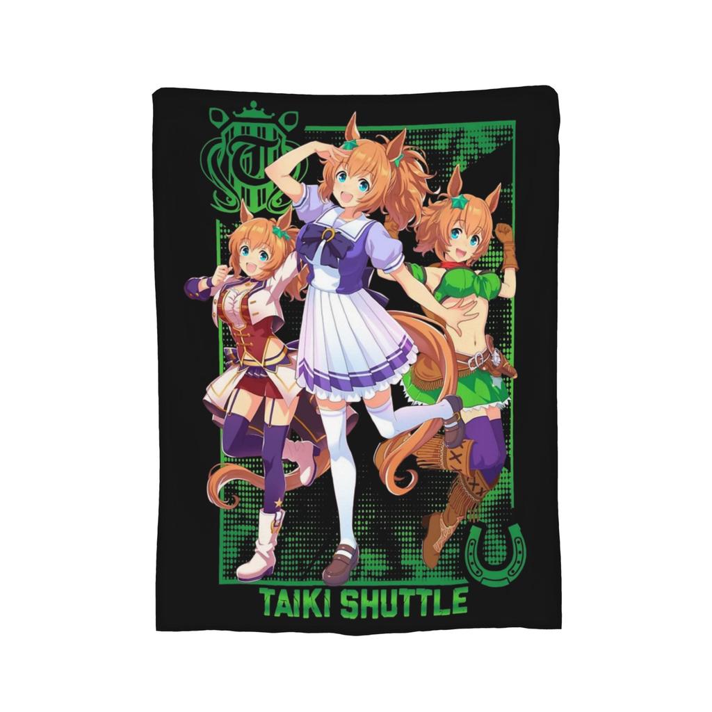 Uma Musume Pretty Derby Blanket Fleece All Season Portable Lightweight Thin Throw Blankets for Sofa Bedroom Bedspreads