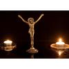 Jesus Statue Religious Status for Gift for Home Decoration Dashboard Jesus Gift Items Metal Statue Gold, Silver & Copper Christmas (Pack of 3)