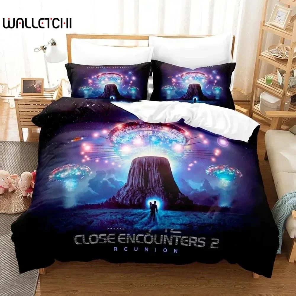 Close Encounters of the Third Kind Bedding Set Duvet Cover Bed Set Quilt Cover Pillowcase Comforter King Queen Size Boys Adult