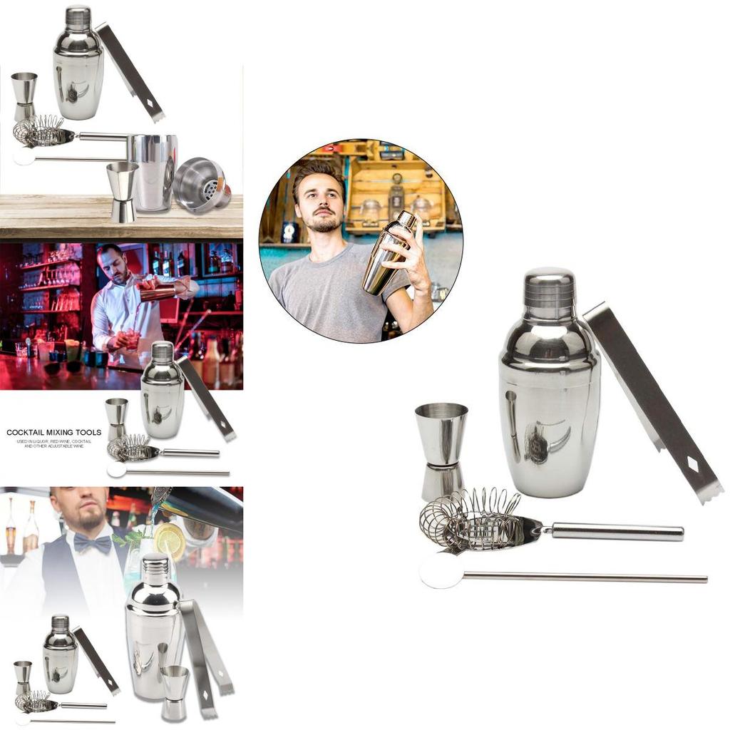 Ultimate 550ml Stainless Steel Cocktail Shaker Set For Professional Bartending