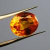 CERTIFIED 7.3 Ct Oval Sparkling Sri Lanka Natural Fire Orange Sapphire Gemstone A-4122