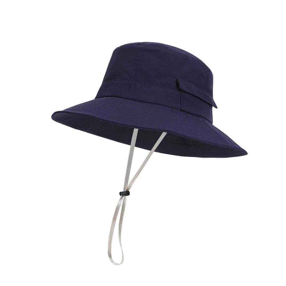 Sun Cap Drawstring Men's Fisherman Hat Nylon Breathable Sunshade Fishing Hat Anti-splash Water Thin Sunscreen Basin Cap Summer