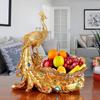 European Style Peacock Fruit Candy Plate Home Living Room Dim Sum Dry Fruit Plate Desktop Creative Storage Decoration Snack Tray