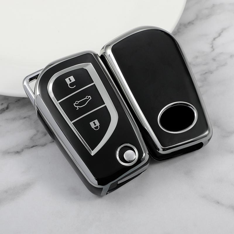 Чехол-футляр из ТПУ для брелока автомобильного ключа Toyota Camry RAV4 Forturner Hilux Auris Corolla Avensis Verso Yaris Aygo Scion TC IM Оболочка Брелок