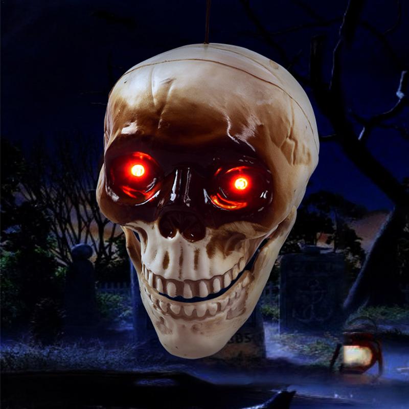 Жуткие головы черепов Реалистичные головы черепов на Хэллоуин Украшения на Хэллоуин Жуткое украшение для двора Секретная комната Привидения