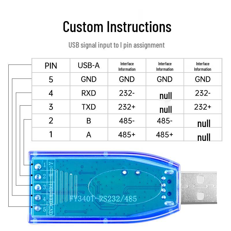 BIAZE USB to RS485/RS232 Industrial Converter