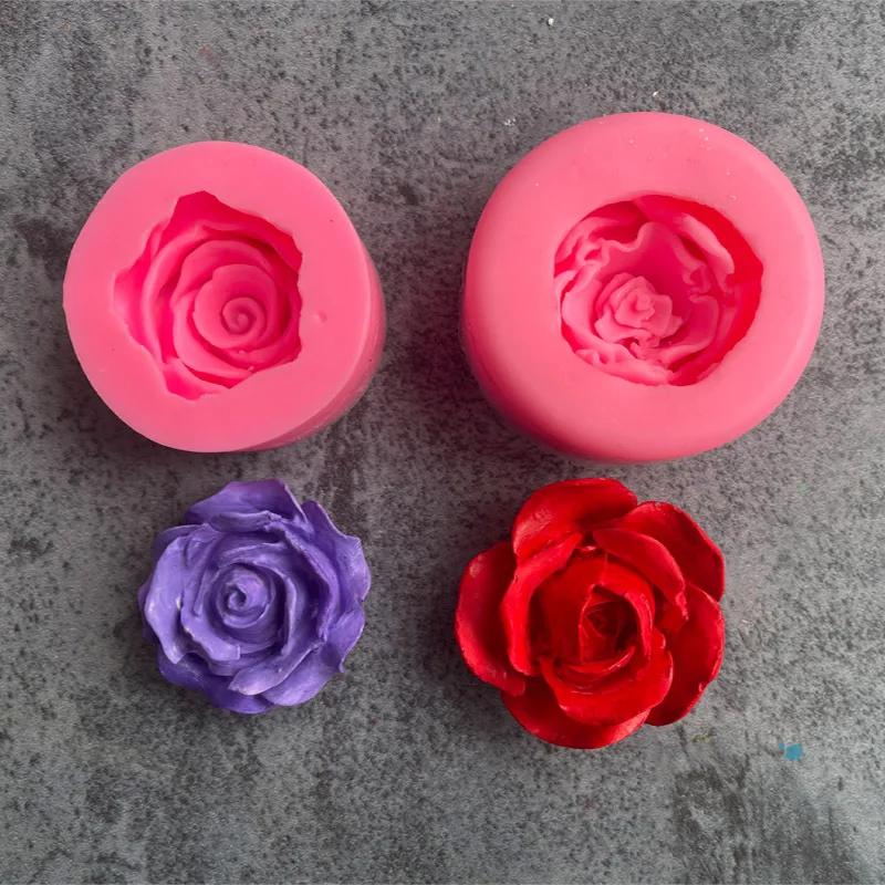 3D форма для торта, кекс, цветок, роза, силиконовая форма для помадки, мыла, желе, конфет, шоколада, украшения, инструменты для выпечки, формы