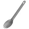 Lightweight WearResisting Titanium Spork Spoon Metal Cutlery Set for Outdoor Camping(Titanium Spoon