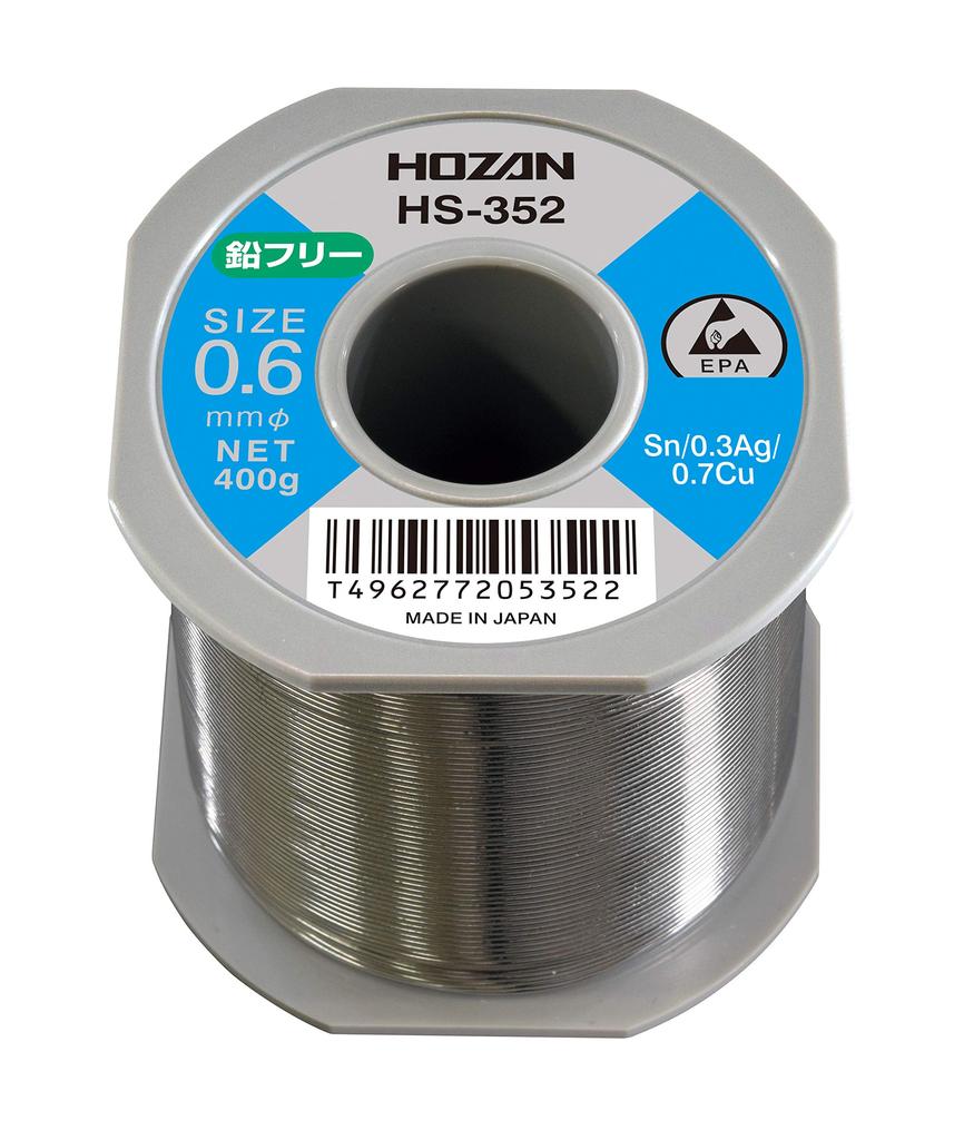 HOZAN Бессвинцовый припой, Sn-0.3Ag-0.7Cu, 400г, HS-352