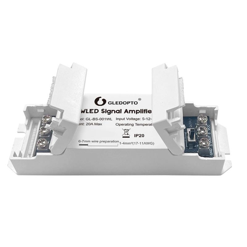 GLEDOPTO WLED Усилитель сигнала Усилитель LED ленты для WS2811 10M Удлинитель Усилитель LED ленты без мерцания