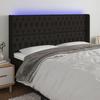 VidaXL LED Headboard Bedroom Furniture Double Bed Accessory Head of Bed Frame Interior Black 3124400