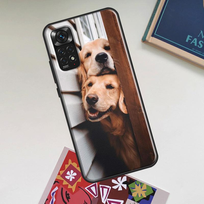 Golden Retriever Friend Case For Xiaomi Redmi Note 14 13 12 11 9 10 15 Pro Plus Redmi 15 15C 14C 13C 12C 10C Cover