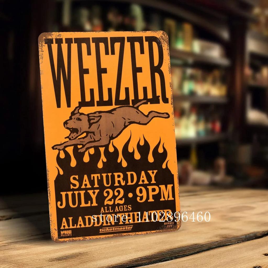 Металлические таблички и вывески Weezer, декор для стен, винтажные жестяные таблички, металлический постер Captain, декор для бара, паба, клуба.