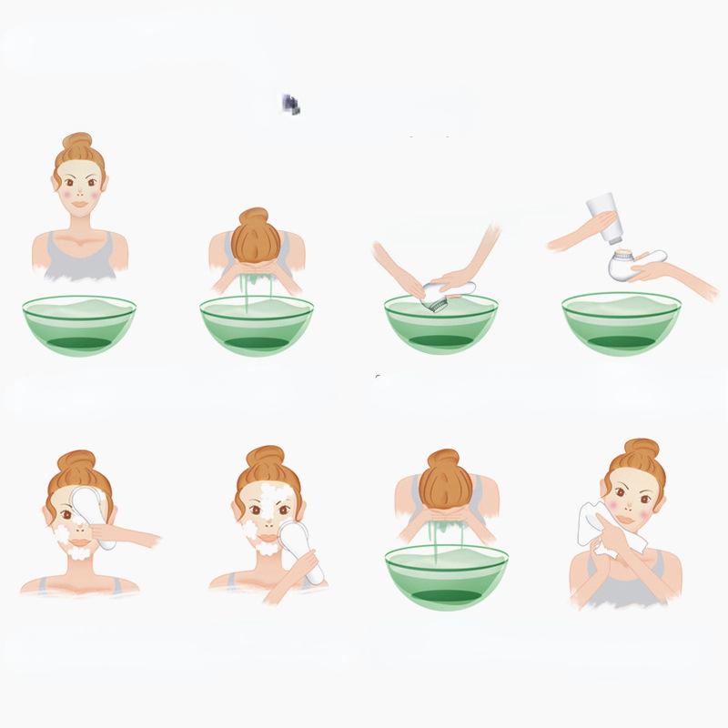 Double-sided Cleaning Pore Massage Facial Cleanser Manual Soft Hair Cleaning Brush Silicone Face Brush Facial Brush