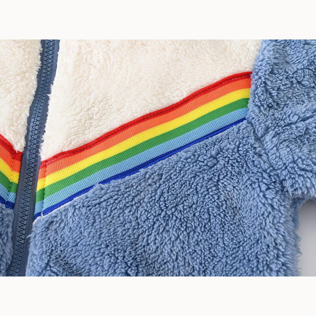 Осенние и зимние флисовые детские куртки для маленьких и средних детей, повседневная куртка на молнии с тесьмой, теплая шуба