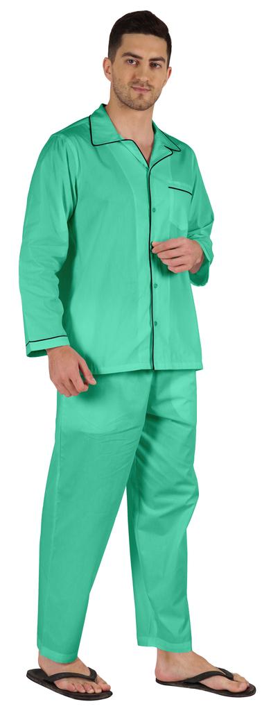 Inkmeso Мужские хлопковые пижамы, однотонная одежда для сна, одежда для дома, пижамный комплект с верхом и низом