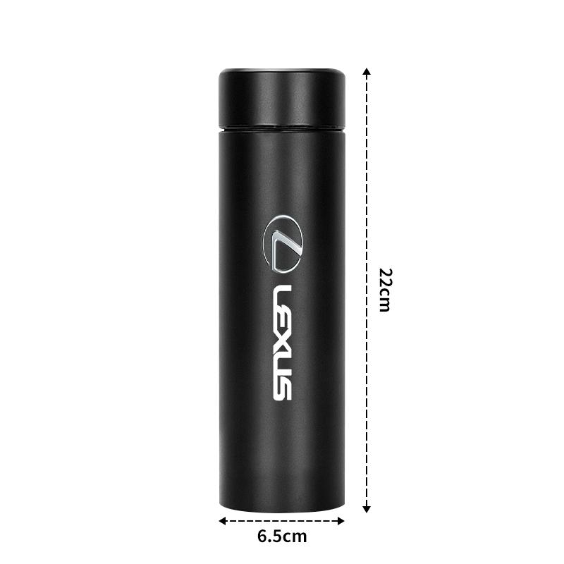 Vacuum Flasks Digital Temperature Display LED Cup Cover For Lexus F SPORT LBX NX RX 350h 450h UX 300e GS GX IS LS LX CT LC ADR1