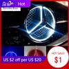 CEM1 For Mercedes Benz Car Front Grilled Star Emblem LED Illuminated Logo White Blue Red Light for Mercedes Benz W205 C E R ML GL GLA