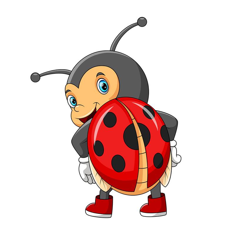Симпатичная самоклеющаяся наклейка «Божья коровка» с мультяшными насекомыми, автомобильная наклейка, водонепроницаемые автодекоры