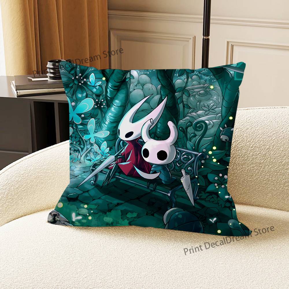 Hot HHollow KKnight Game Cushion For Bedroom Car Coffee Shop Room and Living Room Sofa Decorative Pillow Cover Case