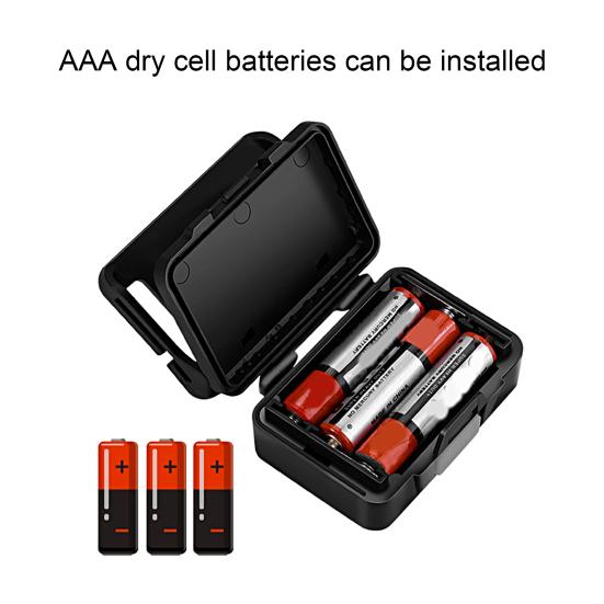 Налобный фонарь 45 градусов, регулируемый, работающий от батареек, эластичная лента, водонепроницаемый