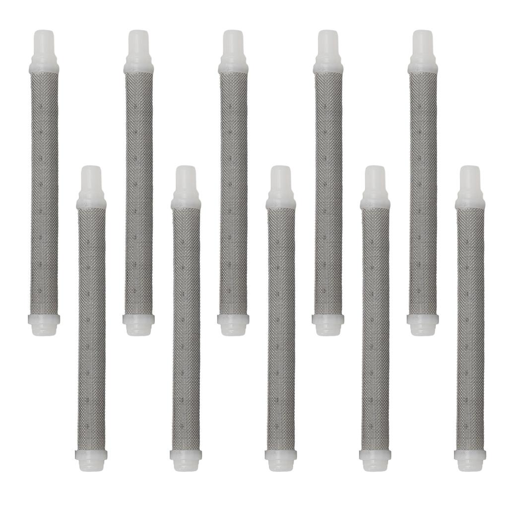 5/10 шт. 50-ячеистый фильтр для безвоздушного распыления, белый фильтр для распыления краски из нержавеющей стали, аксессуары для безвоздушного распыления, фильтр для безвоздушного распыления