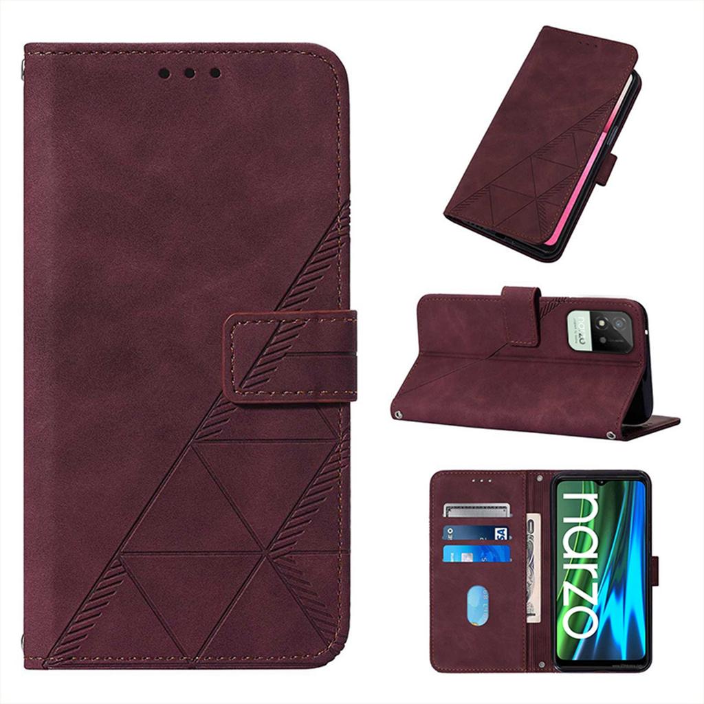 Магнитный кожаный чехол-книжка с подставкой для Realme Narzo 80 60 50 Pro 80x 70 60x 50i 30A 20 N65 N63 N55 N53
